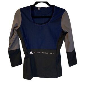 Adidas by Stella McCartney Women's Parley Colorblock Pullover Top Size XS Blue